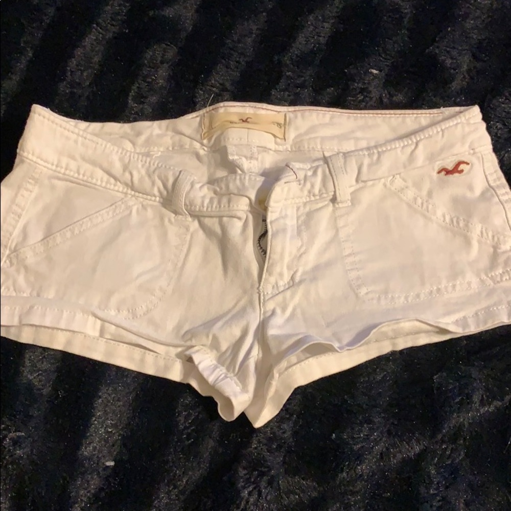 Hollister white shorts